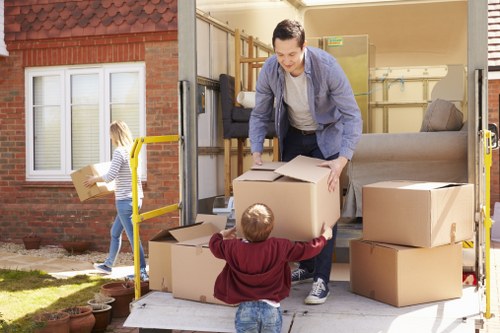 Professional removals team handling a house move in Queensbury