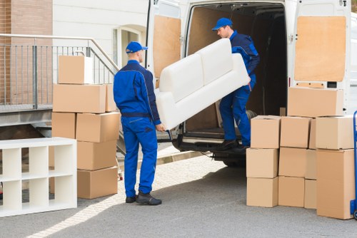 Queensbury van service transporting furniture and boxes