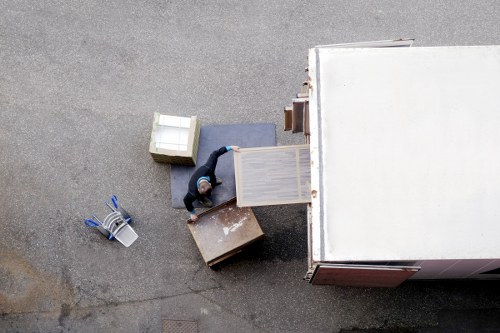 Commercial moving team handling office access in Queensbury