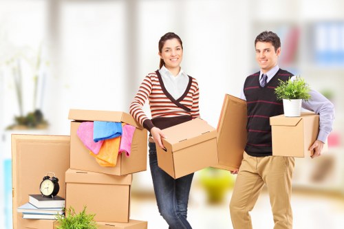 Unpacking and room organization service in a new Queensbury home