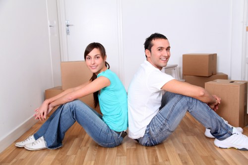 Packing and loading boxes for a flat removal in Queensbury