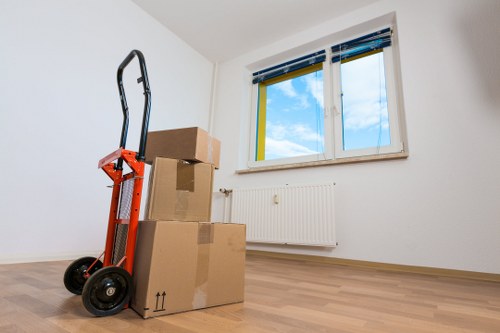 IT equipment being safely handled during an office move in Queensbury