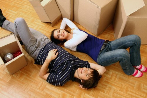 Removal van loaded for a local move in Queensbury